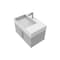 Castello Usa Amazon 30-inch Gray Left Vanity Set with White Top and Chrome Handles CB-MC-30G-CHR-2056L-WH - alternate 1